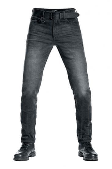 PANDO MOTO nohavice jeans ROBBY COR 01 washed čierne