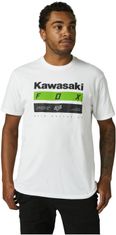 FOX tričko KAWASAKI STRIPES Ss optic černo-bielo-zelené M