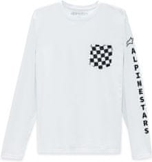 Alpinestars tričko CHECK Premium černo-biele XL
