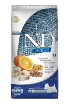 N&D N & D OCEAN DOG LG Adult Mini Codfish & Orange 7kg
