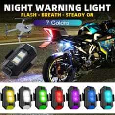motoLEDy Lampa 7 farieb univerzálny motocykel, bicykel, dron USB