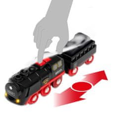 Brio WORLD 36014 Vianočná vlaková sada s parnou lokomotívou na batérie