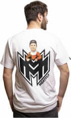 MEATFLY tričko RIDERS Michek černo-oranžovo-biele XL