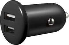 Sandberg SAVER USB DC auto adaptér, 2xUSB, 1A+2.1A , čierna