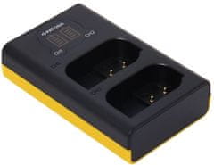 PATONA nabíječka Quick Dual pro Panasonic DMW-BLK22, USB, čierna