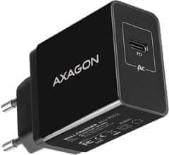 AXAGON síťová nabíječka , USB-C PD3.0, 22W, čierna