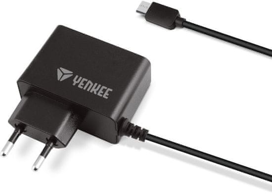 Yenkee síťová nabíječka YAC 2017BK, micro USB, 2A, čierna