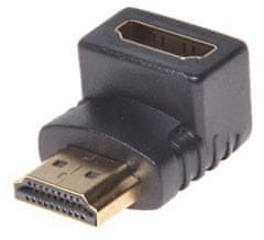 PremiumCord Adapter HDMI M/F, zahnutý do pravého úhlu