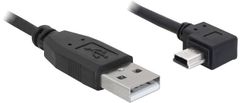 DELOCK USB A-B mini 5-pin pravoúhlý, 0,5 m