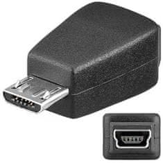 PremiumCord USB redukce Mini 5 PIN/female - Micro USB/male