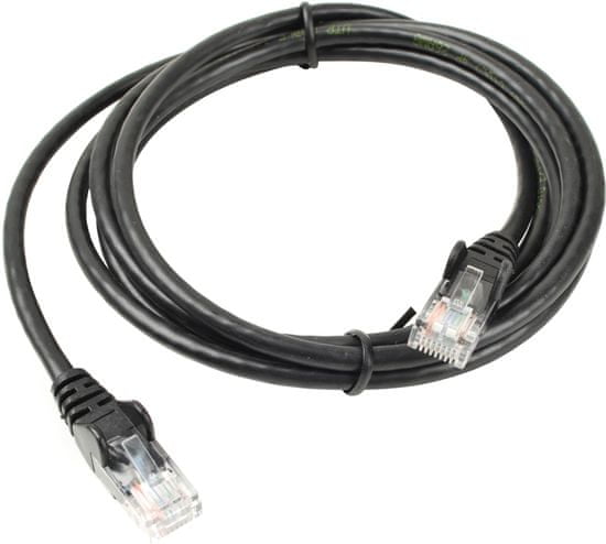 Oem UTP kábel rovný kat.6 (PC-HUB) - 7m, čierna