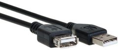 AQ KCV018, USB 2.0 prodlužovací kábel A (samec) - A (samice), 1,8m