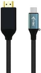 I-TEC USB-C na HDMI kábel 4k / 60Hz, 1,5m, čierna
