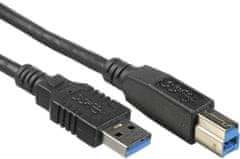 PremiumCord kábel USB 3.0 Super-speed 5Gbps A-B, 9pin, 1m
