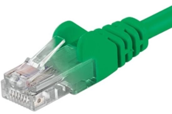 PremiumCord Patch kábel UTP RJ45-RJ45 level 5e, 1m, zelená