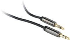 Gembird CABLEXPERT kábel propojovací jack 3,5mm M/M, PREMIUM QUALITY, 1,8m, pozlacený