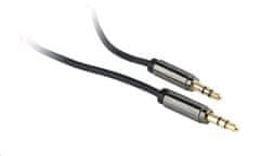 Gembird CABLEXPERT kábel propojovací jack 3,5mm M/M, PREMIUM QUALITY, 1m, pozlacený