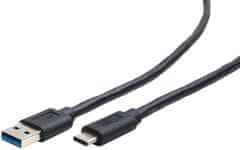 Gembird CABLEXPERT kábel USB 3.0 AM na Type-C kábel (AM/CM), 1,8m, čierna