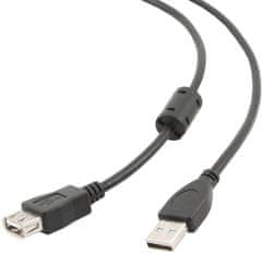 Gembird CABLEXPERT kábel USB A-A 4,5m 2.0 prodlužovací HQ s ferritovým jádrem