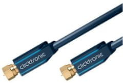 ClickTronic HQ OFC Satelitní antenní kábel F/male - F/male, ferrity, 2m