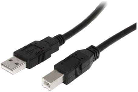 Gembird CABLEXPERT kábel USB A-B 4,5m 2.0 HQ zlacené kontakty, čierna