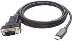 PremiumCord převodnék USB3.1 na VGA, kábel 1,8m, rozlišení FULL HD 1080p@60Hz