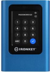 Kingston IronKey Vault Privacy 80 - 1,92TB (IKVP80ES/1920G), modrá