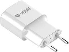 Yenkee YAC 2013WH USB nabíječka 2400mA, biela