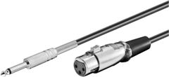 PremiumCord kábel Jack 6.3mm-XLR M/F 6m