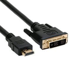 C-Tech kábel HDMI-DVI, M/M, 1,8m