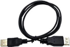 C-Tech kábel USB A-A 3m 2.0 prodlužovací, čierna