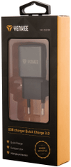 Yenkee YAC 2023BK USB nabíječka QC3.0, čierna