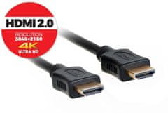 AQ KVH015 HDMI - HDMI, M/M, 2.0 4K, High speed, Ethernet, 1.5m, čierna