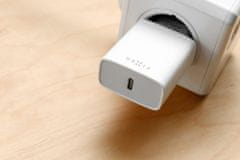 FIXED síťová nabíječka USB-C, PD, 20W, biela + USB-C - USB-C kábel, 1m, biela