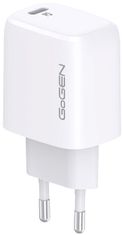 GoGEN síťová nabíječka ACHPD 120, USB-C, 20W, biela + kábel USB-C, 1m, biela