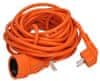 prodlužovací kábel - spojka, 1 zásuvka, 10m, oranžová