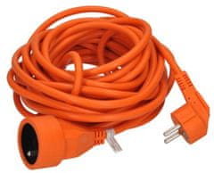 Solight prodlužovací kábel - spojka, 1 zásuvka, 10m, oranžová