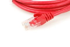 Oem UTP kábel rovný kat.6 (PC-HUB) - 1m, červená