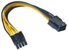 Akasa kábel PCIe 6-pin na 8-pin, ATX 12V, 15cm