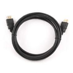 Gembird CABLEXPERT kábel HDMI-HDMI 15m, 1.4, M/M stíněný, zlacené kontakty, PREMIUM QUALITY, čierna