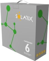 Solarix instalační kábel CAT6 UTP PVC Eca 100m/box