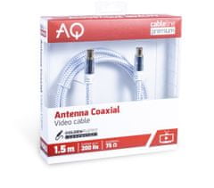 AQ Premium PV30015 anténní kábel F-M, délka 1,5 m