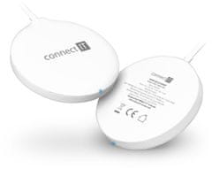 Connect IT bezdrátová nabíječka MagSafe Wireless Fast Charge, 15 W, biela