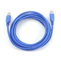 Gembird CABLEXPERT kábel USB A-B 3m 3.0, modrá