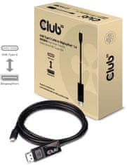 Club 3D kábel USB Typ C na DisplayPort 1.4 8K 60Hz (M/M), 1,8m