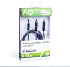 AQ Premium PA42015 3,5 mm Jack 2xRCA, délka 1,5 m