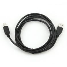 Gembird CABLEXPERT kábel USB A-B 1,8m 2.0 HQ zlacené kontakty, čierna