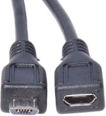 PremiumCord prodlužovací micro USB 2.0, M-F, 2m