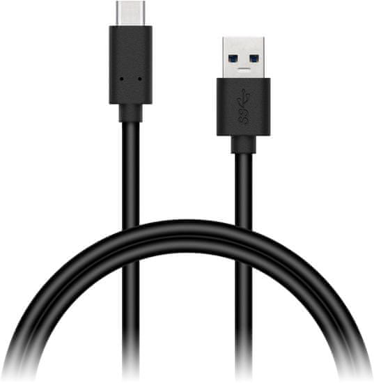 Connect IT Wirez USB-C (Type C) - USB, čierny, 0,5 m