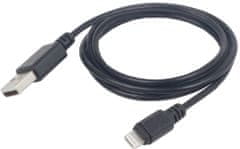 Gembird CABLEXPERT kábel USB 2.0 lightning (IP5 a vyšší) nabíjecí a synchronizační kábel, 2m, čierna